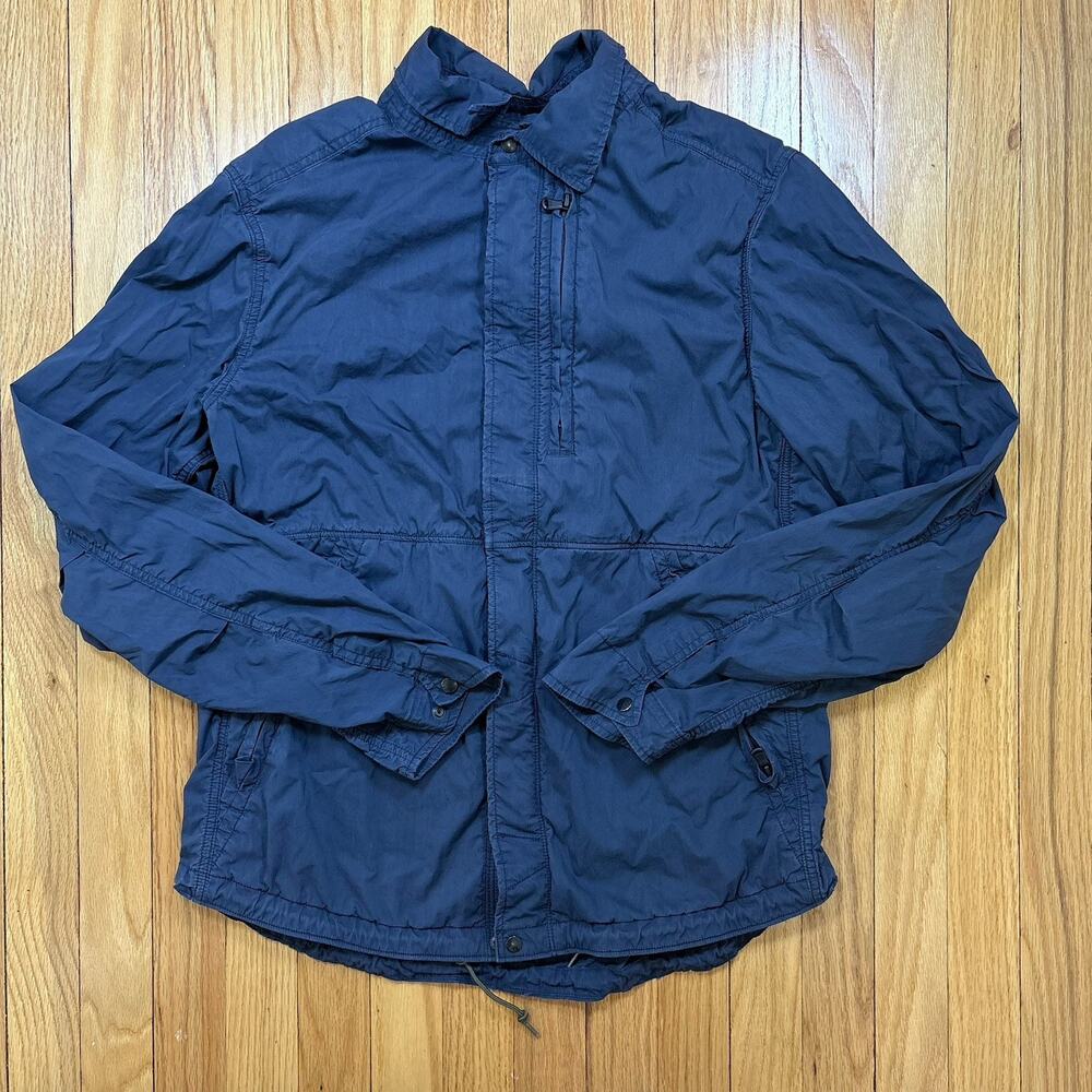 Relwen Jacket Size M Blue Covert CPO Sleek Windbreaker 60s Style Multi Pocket